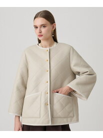【SALE／30%OFF】フェイクムートンキルティングコート ANAYI アナイ ジャケット・アウター その他のジャケット・アウター ホワイト ブラック【RBA_E】【送料無料】[Rakuten Fashion]