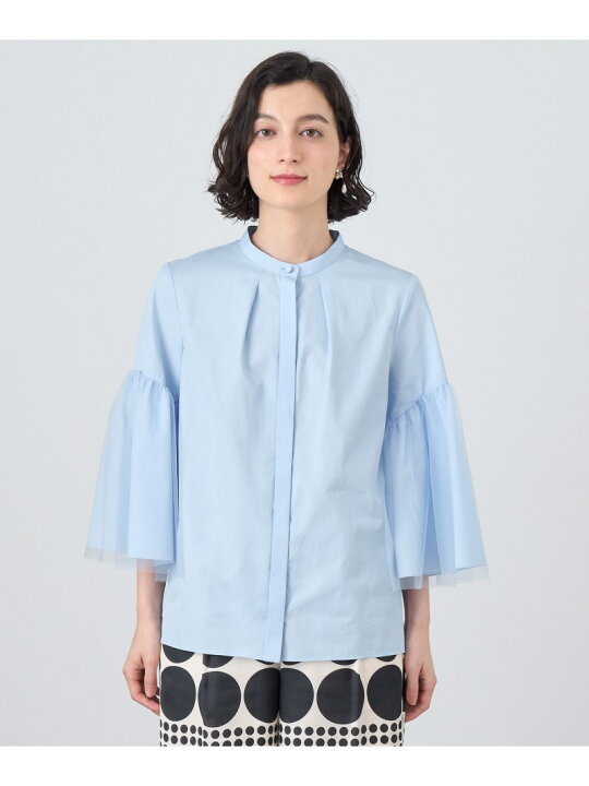 楽天市場】【SALE／50%OFF】ブロードチュールスリーブブラウス ANAYI 