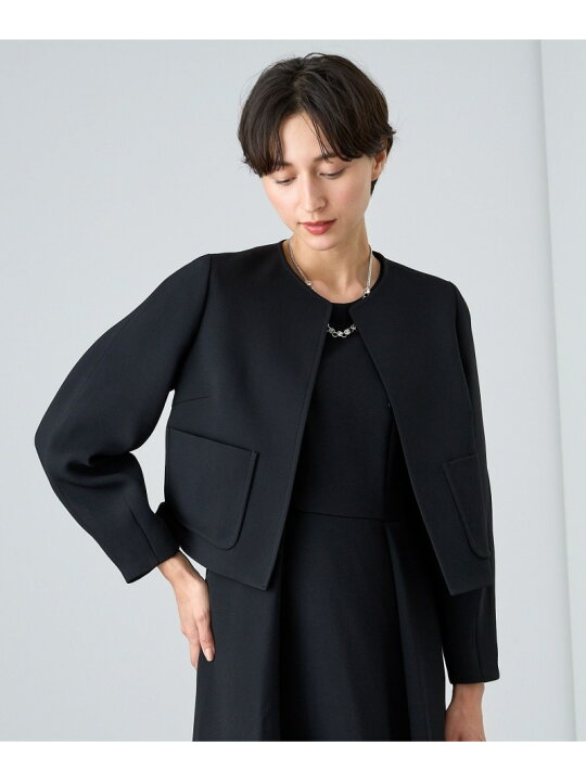 楽天市場】【SALE／50%OFF】ライトダブルクロスノーカラー ジャケット 