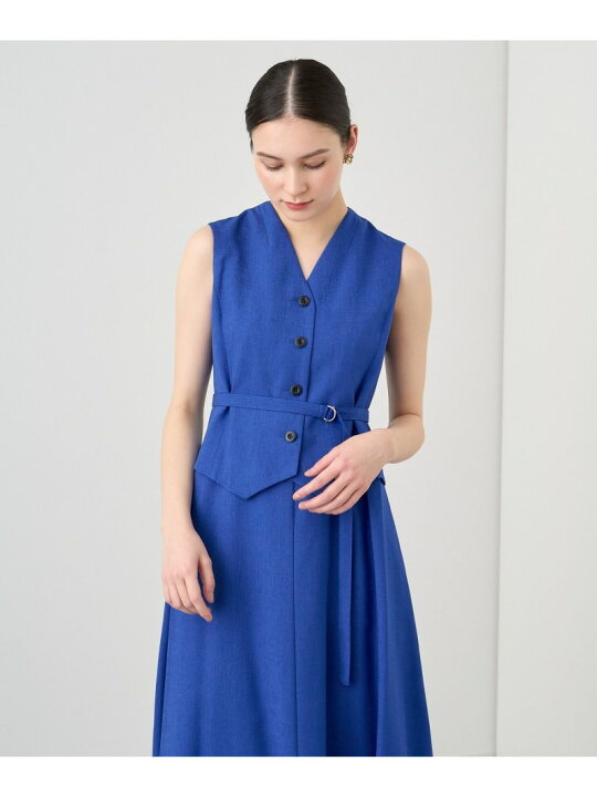 楽天市場】【SALE／30%OFF】リネン調オックスジレスタイルワンピース 