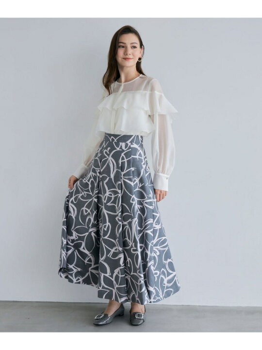 楽天市場】【SALE／50%OFF】シアーオーガンジーラッフル ブラウス 