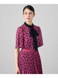 【SALE／50%OFF】【セットアップ対応商品】ポルカドットボウタイ ブラウス ANAYI アナイ トップス シャツ・ブラウス ブラウン ブラック レッド【RBA_E】【送料無料】[Rakuten Fashion]