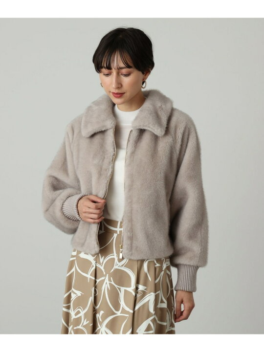 楽天市場】フェイクミンクファーブルゾン ANAYI アナイ ジャケット  