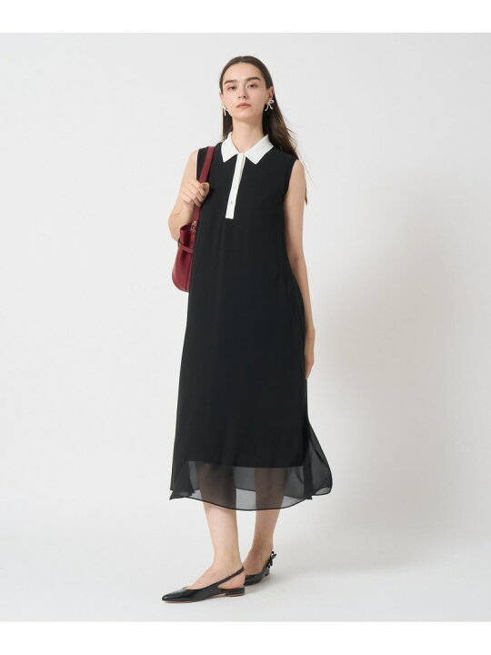 楽天市場】【SALE／30%OFF】シフォンコンビ配色カラー ワンピース 