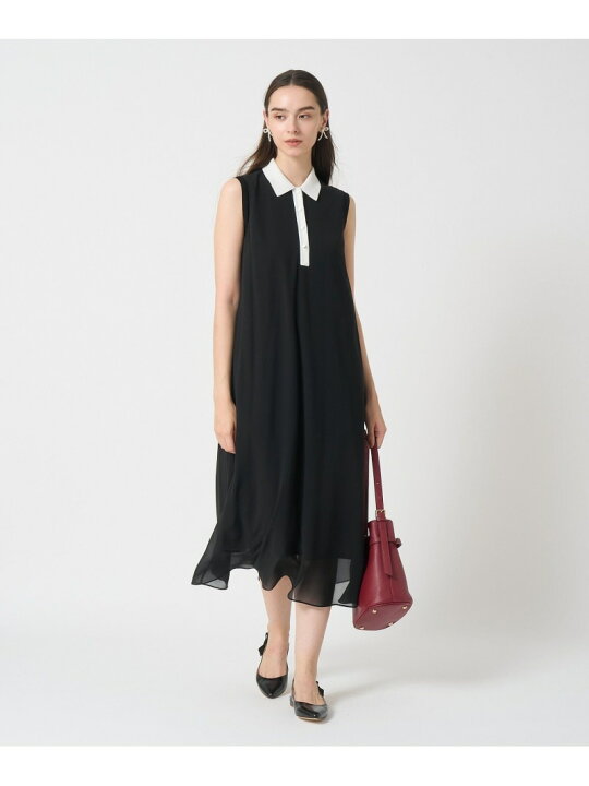 楽天市場】【SALE／30%OFF】シフォンコンビ配色カラー ワンピース 