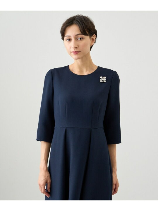 楽天市場】【SALE／50%OFF】ライトダブルクロス5分袖ワンピース ANAYI 