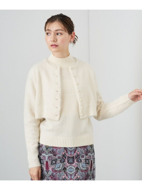 楽天市場】【SALE／30%OFF】FLUFFYカーディガン+カシミヤ混 プル  