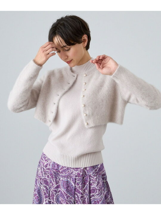 楽天市場】【SALE／30%OFF】FLUFFYカーディガン+カシミヤ混 プル 