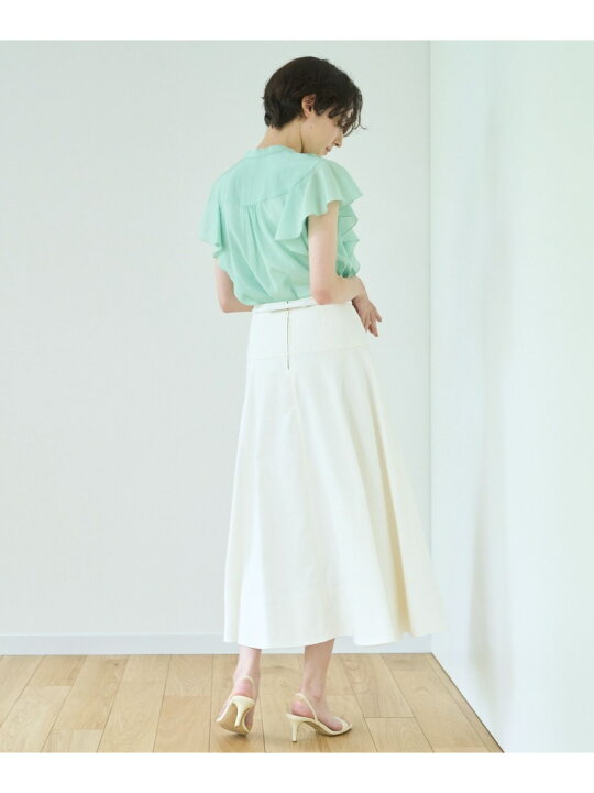 楽天市場】【SALE／40%OFF】デニムライクロングフレア スカート ANAYI 