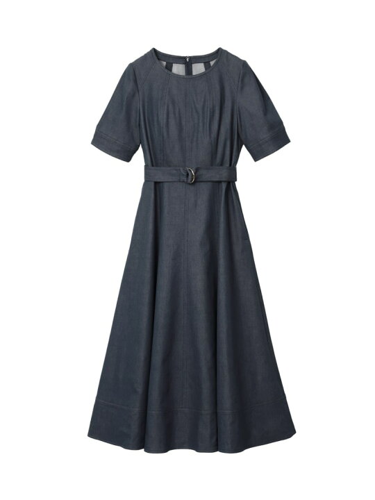 楽天市場】【SALE／40%OFF】シルクデニムベルト付き ワンピース ANAYI 