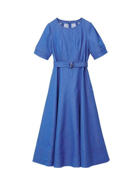 楽天市場】【SALE／40%OFF】シルクデニムベルト付き ワンピース ANAYI 