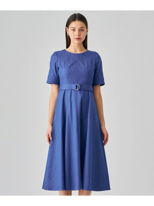 楽天市場】【SALE／40%OFF】シルクデニムベルト付き ワンピース ANAYI 