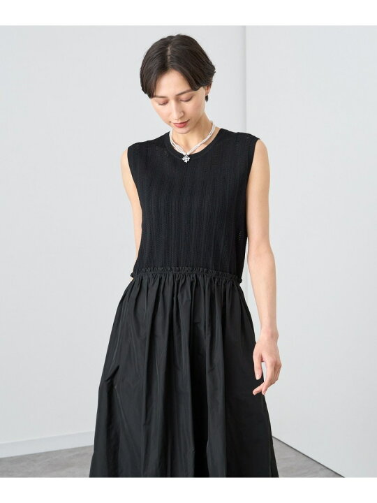 楽天市場】【SALE／30%OFF】レーシーニットドッキング ワンピース 