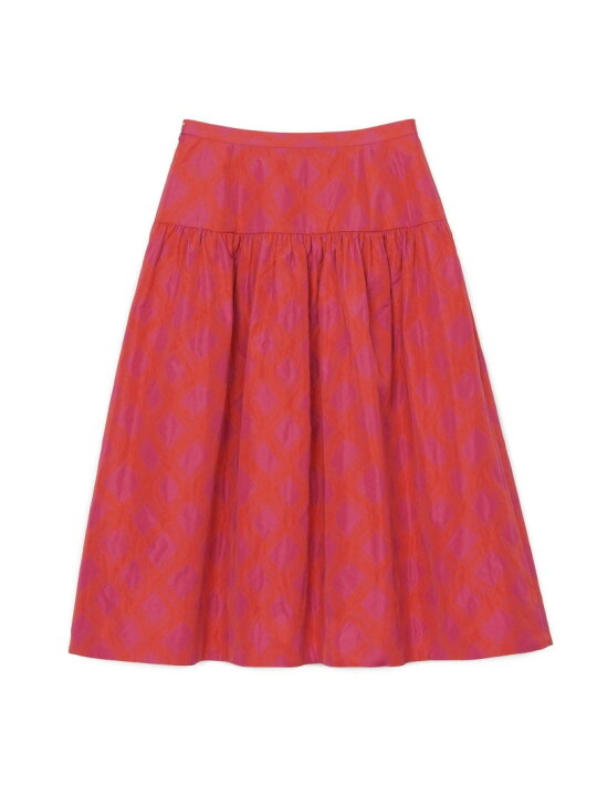 楽天市場】【SALE／50%OFF】チェックジャガードローギャザー スカート 