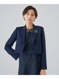 【SALE／50%OFF】【Eternal Line 2024】コンパクトストレッチショート ジャケット ANAYI アナイ ジャケット・アウター ノーカラージャケット ホワイト ネイビー【RBA_E】【送料無料】[Rakuten Fashion]