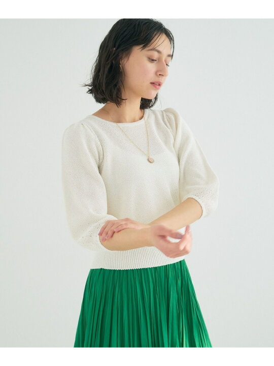 楽天市場】【SALE／30%OFF】和紙かのこパフスリーブプルオーバー ANAYI 