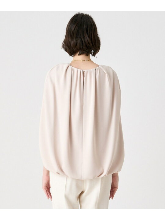 楽天市場】【SALE／60%OFF】コンパクトサテンタックケープブラウス  