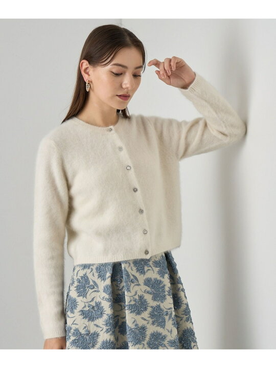 楽天市場】フラッフィアソート釦ショート カーディガン ANAYI アナイ 