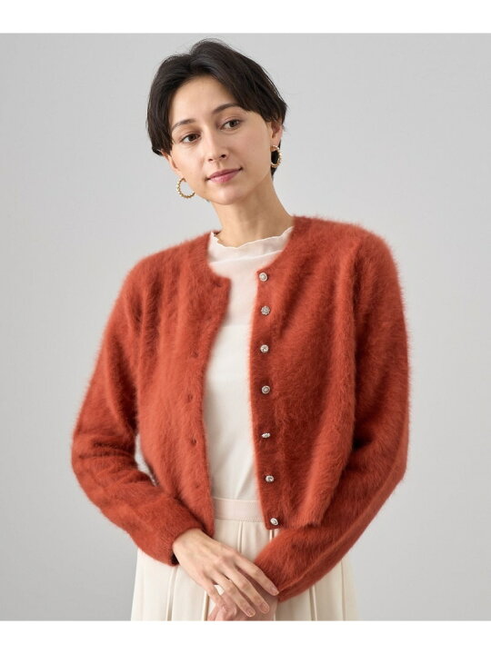 楽天市場】フラッフィアソート釦ショート カーディガン ANAYI アナイ  