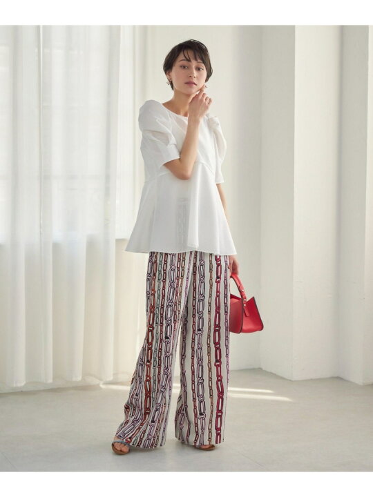 楽天市場】【SALE／40%OFF】チェーンプリントワイドパンツ ANAYI 
