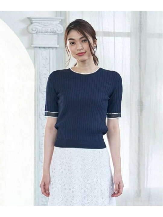 楽天市場】【SALE／70%OFF】シアーハイショクリブクルーネックPO ANAYI 
