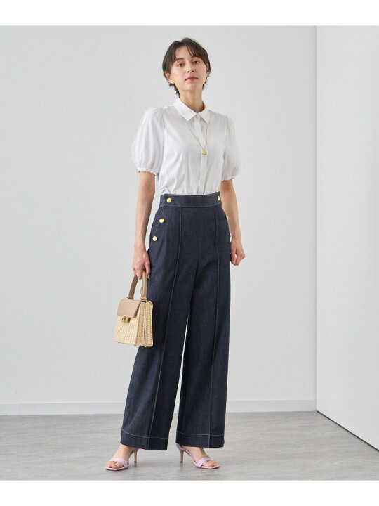 楽天市場】【SALE／40%OFF】デニムライクワイドパンツ ANAYI アナイ  