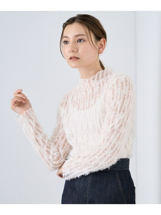 楽天市場】【SALE／30%OFF】フェザーチュールモックネック プル