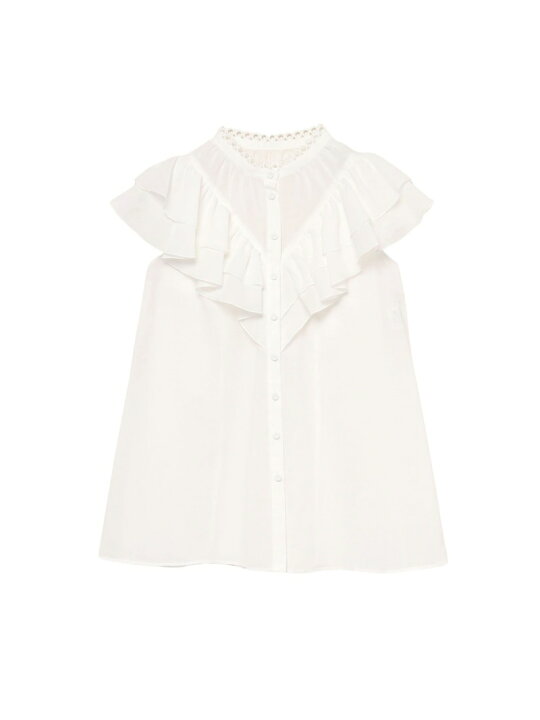 楽天市場】【SALE／60%OFF】強撚ボイルダブルラッフルブラウス ANAYI 