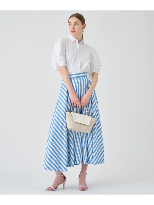 楽天市場】【SALE／40%OFF】カラーストライプフレア スカート ANAYI 
