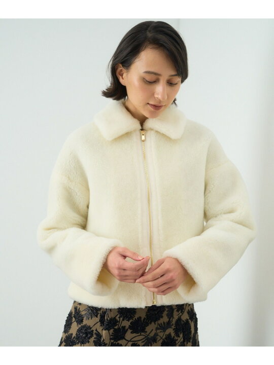 楽天市場】【SALE／40%OFF】ボアジップブルゾン ANAYI アナイ 