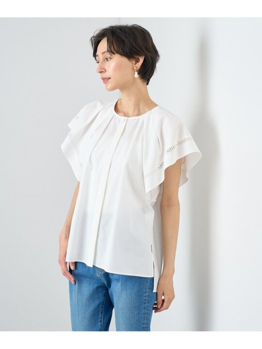 楽天市場】【SALE／50%OFF】ブロードフレアスリーブ ブラウス ANAYI 