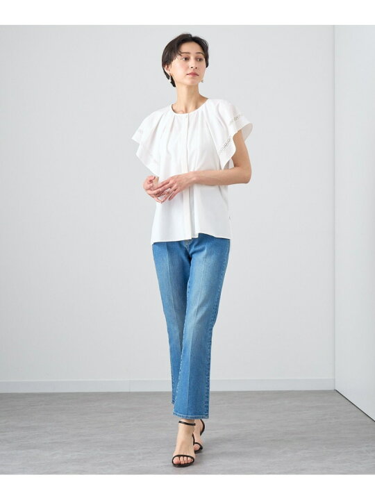 楽天市場】【SALE／50%OFF】ブロードフレアスリーブ ブラウス ANAYI 