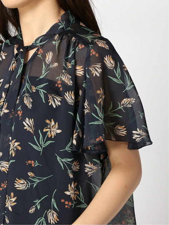 楽天市場】【SALE／70%OFF】ドビーフラワープリントタイブラウス ANAYI 