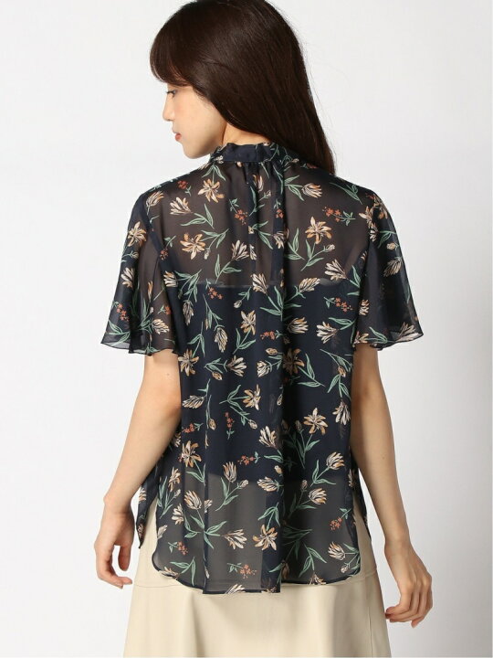 楽天市場】【SALE／70%OFF】ドビーフラワープリントタイブラウス ANAYI 