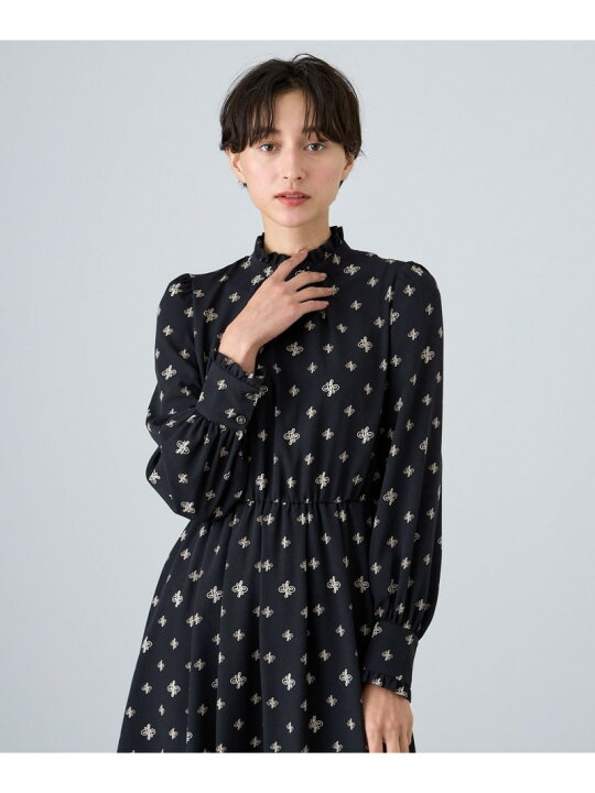 楽天市場】アナグラムドットプリントフリル ワンピース ANAYI アナイ 