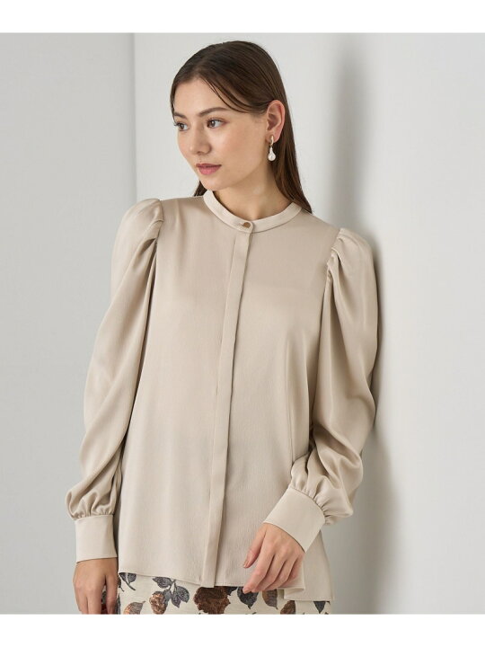 楽天市場】【SALE／30%OFF】ハンマーサテンパフ袖ブラウス ANAYI 