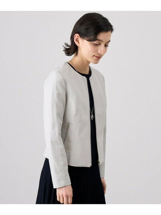 楽天市場】【SALE／40%OFF】ラムレザーファスナー ジャケット ANAYI 
