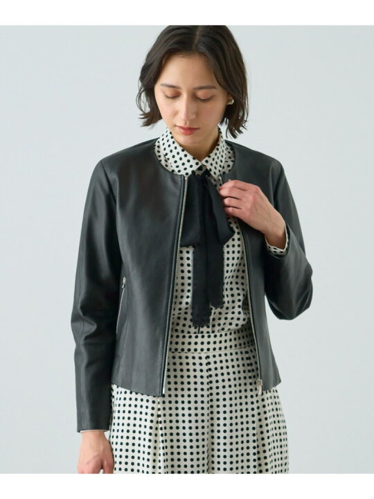 楽天市場】【SALE／40%OFF】ラムレザーファスナー ジャケット ANAYI 