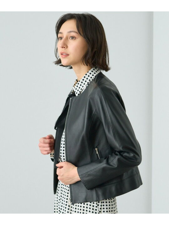 楽天市場】【SALE／40%OFF】ラムレザーファスナー ジャケット ANAYI  
