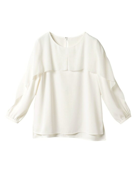 楽天市場】【SALE／30%OFF】ポリサテンケープブラウス ANAYI アナイ 