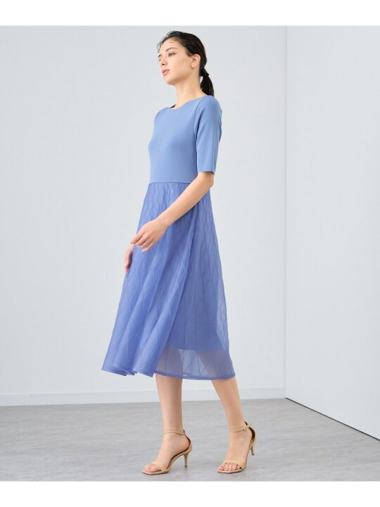 楽天市場】【SALE／50%OFF】シースルーダイヤ柄ニット ワンピース 