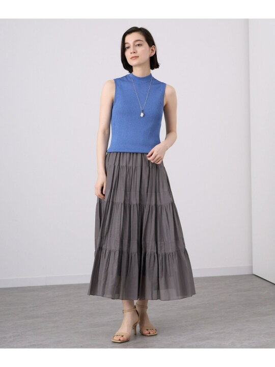 楽天市場】【SALE／40%OFF】コットンシルクローンティアード スカート 