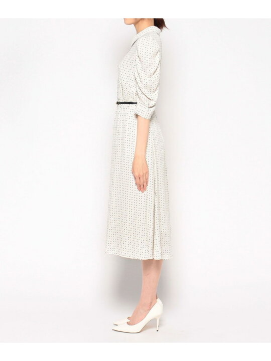 楽天市場】【SALE／40%OFF】ピンドットプリント袖ギャザー ワンピース  