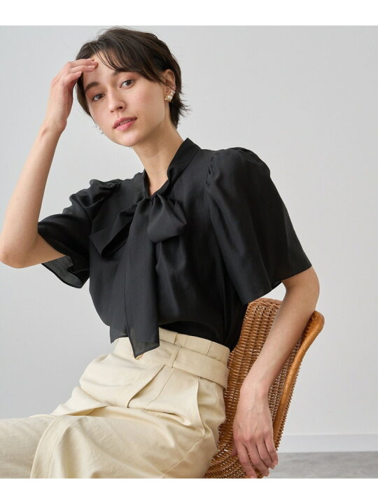 楽天市場】【SALE／30%OFF】オーガンジーボウタイブラウス ANAYI 