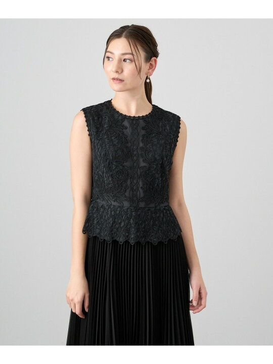 楽天市場】【SALE／40%OFF】レースコード刺繍プリーツワンピース ANAYI 