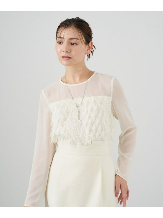 楽天市場】【SALE／40%OFF】カットジャガード ブラウス ANAYI アナイ 
