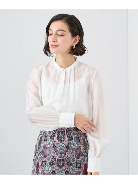 楽天市場】【SALE／40%OFF】オーガンジーパフ袖ブラウス ANAYI アナイ 