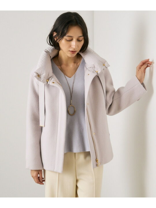 楽天市場】【SALE／40%OFF】ウール切り替えダウンショートコート ANAYI 