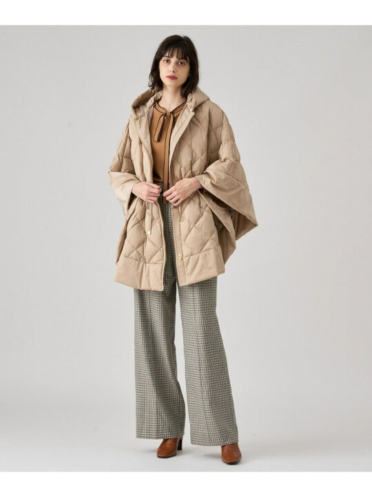 楽天市場】【SALE／40%OFF】キルティングフードダウンポンチョ ANAYI 