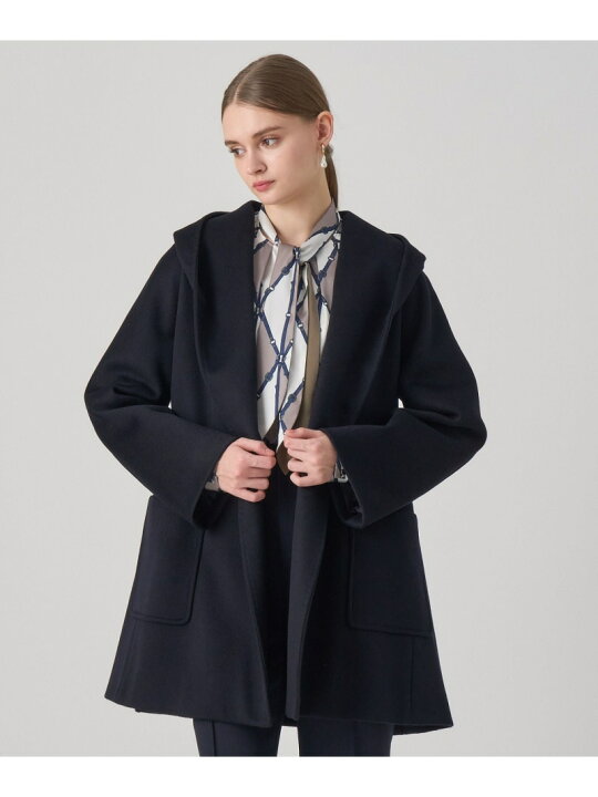 楽天市場】【SALE／40%OFF】カシミヤ混フードガウンコート ANAYI 